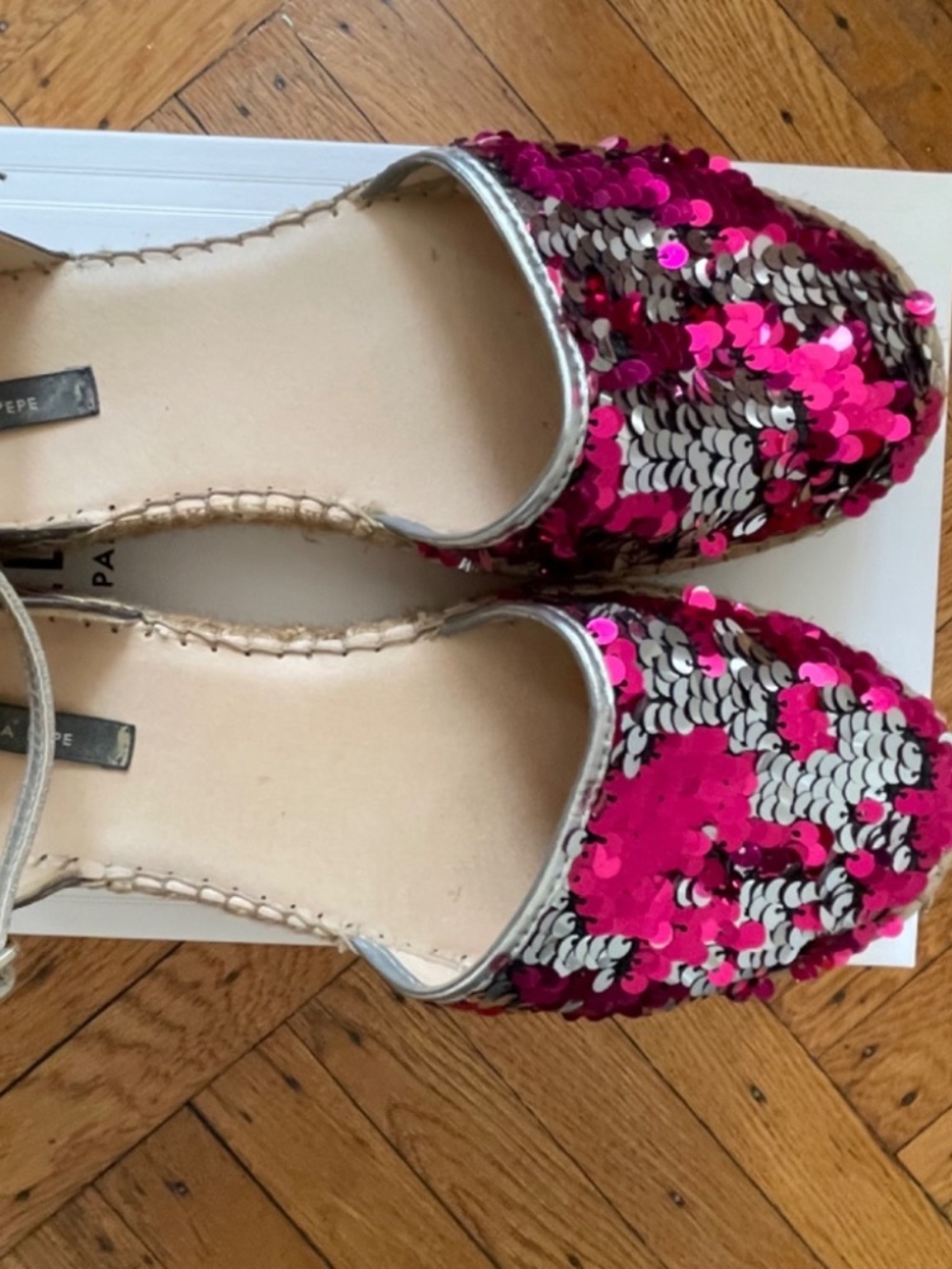 Patrizia Pepe sequins espadrilles sandals